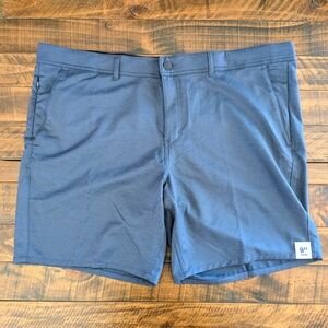 NWT George Mens Sz 46 Twill Shorts Above the Knee Moisture Wicking Dark Blue
